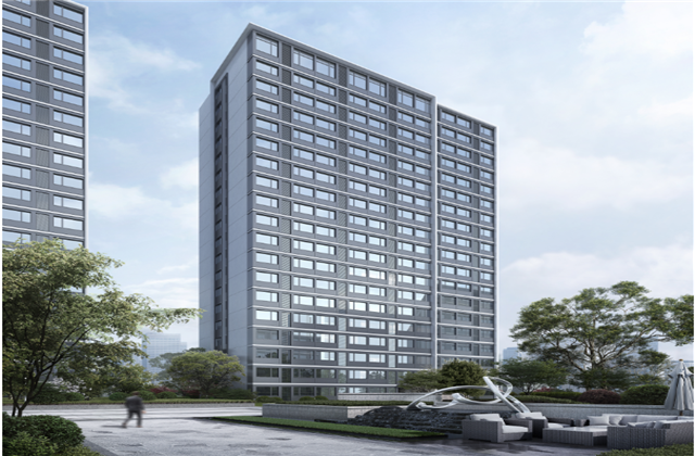 杭州市首座近零能耗住宅建筑临安KY开元宸锦学府主体结顶